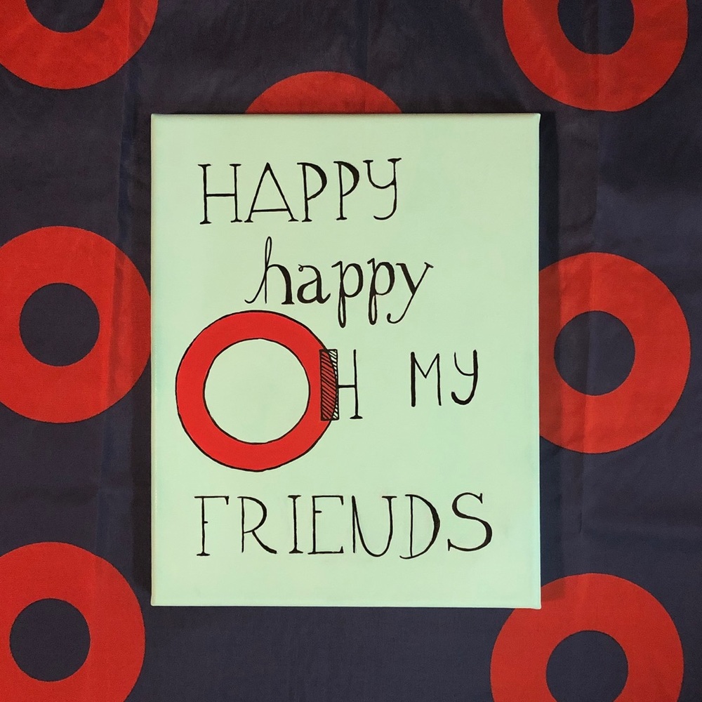 Beautiful Hand Painted Phish Lyric Artwork